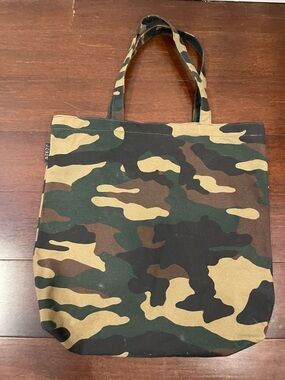 j. crew cotton camo tote nwt
